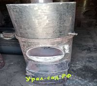 печь для бани с 2-х секционная