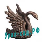 Подсвечник Лебедь чугунный