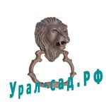 Ручка стучалка Лев чугунная