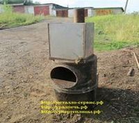 печь с нержавеющим баком