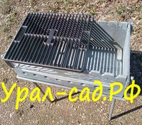 Мангал чугунный с решеткой гриль
