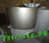 печь для бани с полукруглым нержавеющим баком