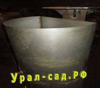 печь для бани с полукруглым нержавеющим баком