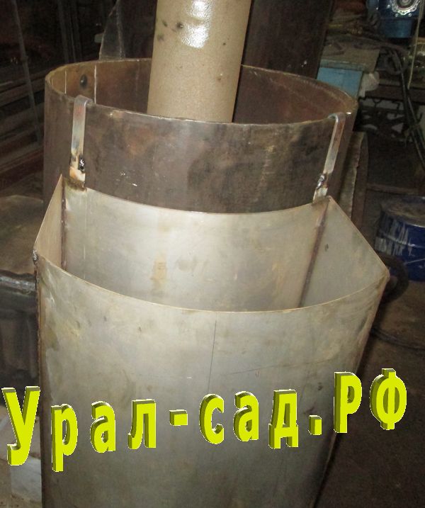 печь банная с навесным сферическим полукруглым нержавеющим баком