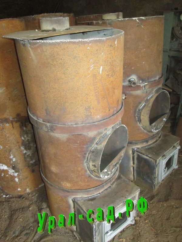 печь для бани Огонёк со стелянной дверкой