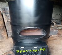 печь в баню с термостойкой краской