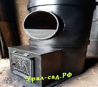печь для бани окрашенная термостойкой краской