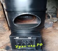 печь в баню с термостойкой краской