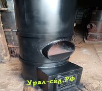 печь в баню с термостойкой краской